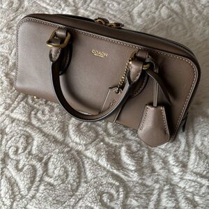 Coach Bowery 22 Satchel in Dark Stone